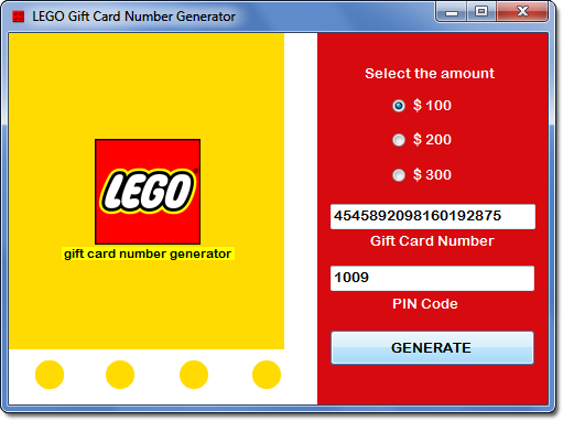 Gift Card Number And Pin Generator